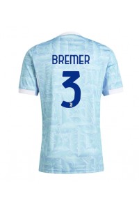 Fotbalové Dres Juventus Gleison Bremer #3 Venkovní Oblečení 2025-26 Krátký Rukáv